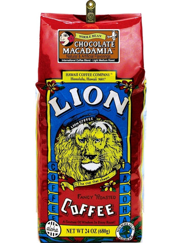 Lion Chocolate Macadamia Flavored Coffee (24oz) - RudiGourmand